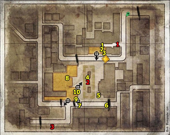 1 - Mission 4 | Wine Bottles and Gold Bars - Wine Bottles and Gold Bars - Sniper Elite V2 Game Guide & Walkthrough