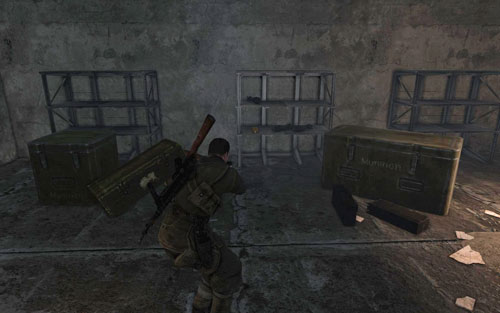 Inside one of the rooms on the third floor [#7] - turn left and keep going along the corridor - Mission 6 | Wine Bottles and Gold Bars - Wine Bottles and Gold Bars - Sniper Elite V2 Game Guide & Walkthrough