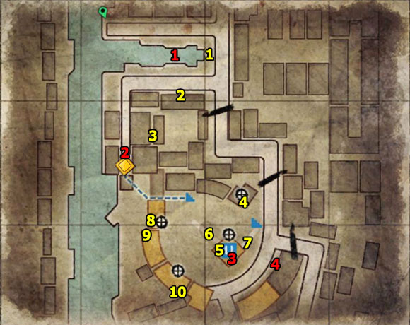 1 - Mission 8 | Wine Bottles and Gold Bars - Wine Bottles and Gold Bars - Sniper Elite V2 Game Guide & Walkthrough