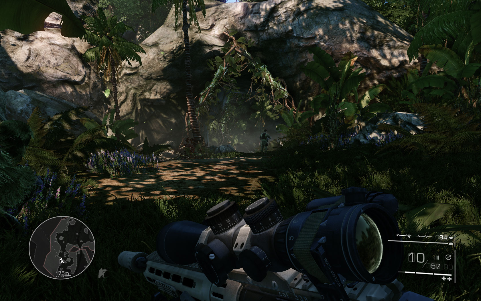 Run further between the bushes, leaving the patrol by pass by alone - Eliminate the enemies - Act 1 - Communication Breakdown - Sniper: Ghost Warrior 2 - Game Guide and Walkthrough