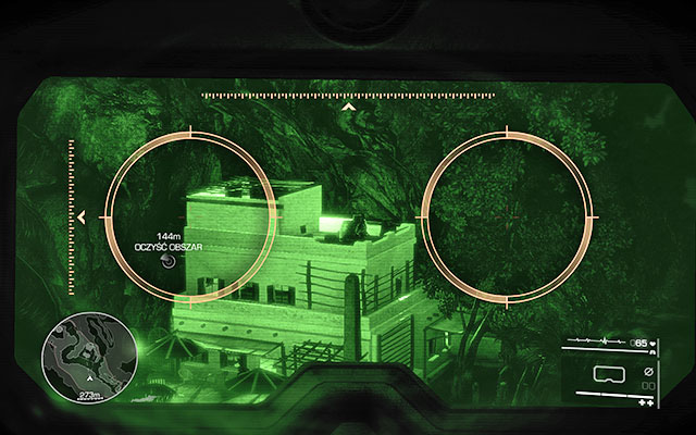 Start off by eliminating the sniper walking on the terrace of the house [190m] - Eliminate the enemies on the road - Act 1 - From Out of Nowhere - Sniper: Ghost Warrior 2 - Game Guide and Walkthrough