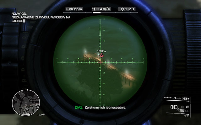 After clearing the area, head to the top of the observatory from where you will have a better view of the area - Eliminate the enemies on the yacht and remain undetected - Act 1 - From Out of Nowhere - Sniper: Ghost Warrior 2 - Game Guide and Walkthrough