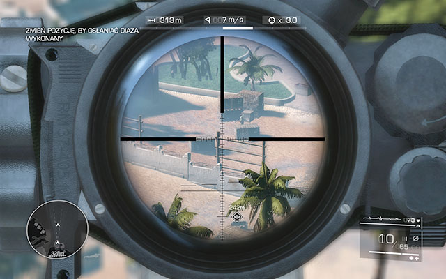 When your companion enters the building, quickly stand up and run towards the second vantage point from where you will be able to continue eliminating the enemies - Cover Diaz - Act 1 - Leave No Man Behind - Sniper: Ghost Warrior 2 - Game Guide and Walkthrough