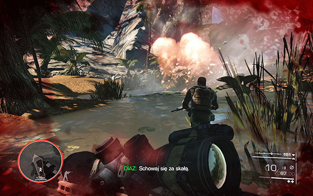 When Diaz takes care of the vehicle, a cutscene will start - Cover Diaz - Act 1 - Leave No Man Behind - Sniper: Ghost Warrior 2 - Game Guide and Walkthrough