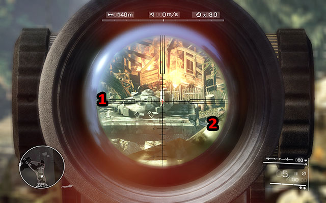 After landing and gaining control over your character, start following Maddox - Follow Maddox - Act 2 - Operation Archangel - Sniper: Ghost Warrior 2 - Game Guide and Walkthrough