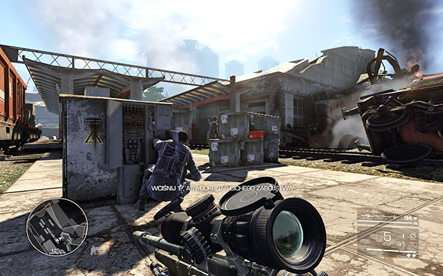 After getting past all the enemies, you will reach a train station - Eliminate the enemies on the train station - Act 2 - Operation Archangel - Sniper: Ghost Warrior 2 - Game Guide and Walkthrough