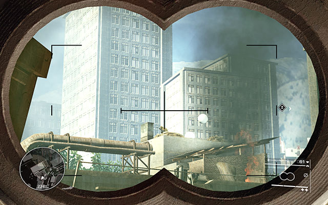 Head towards the smoky area - the vehicle behind you will eventually fall down and block the path - Eliminate the enemies on the train station - Act 2 - Operation Archangel - Sniper: Ghost Warrior 2 - Game Guide and Walkthrough