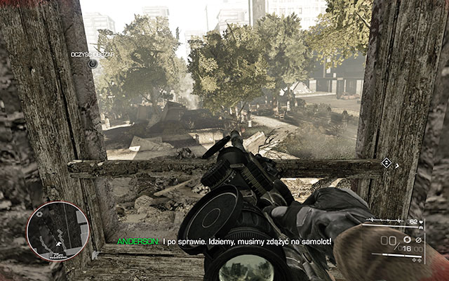 It's time for an immediate evacuation - quickly follow Maddox to the ruined building, where you will be able to take cover behind windows - Eliminate Marko Vladic - Act 2 - And Justice for All - Sniper: Ghost Warrior 2 - Game Guide and Walkthrough