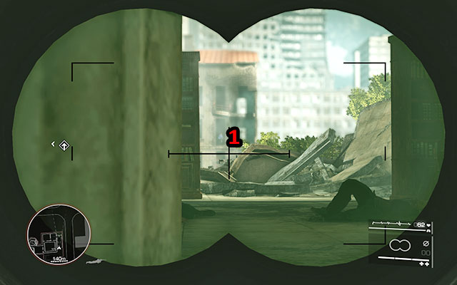 Head inside the library and you should see two fugitives killed by a sniper - Get through the library - Act 2 - Ghost of Sarajevo - Sniper: Ghost Warrior 2 - Game Guide and Walkthrough