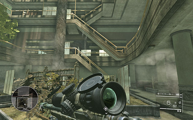 After clearing the area, head to the hotel and run to the very top where the vantage point is - Reach the hotel - Act 2 - Ghost of Sarajevo - Sniper: Ghost Warrior 2 - Game Guide and Walkthrough