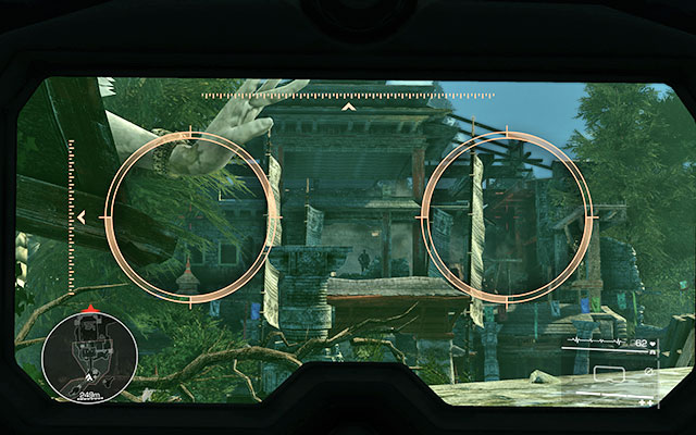 As the mission begins, follow Diaz across the bridge and you should reach a temple - Follow Diaz and eliminate the indicated targets - Act 3 - Bad Karma - Sniper: Ghost Warrior 2 - Game Guide and Walkthrough