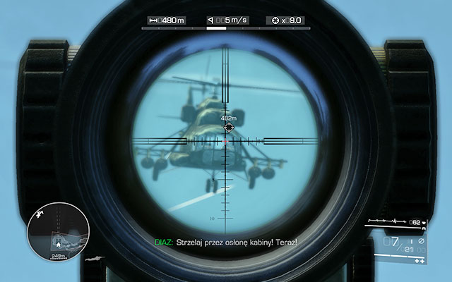 Follow your companion and go up the ladder to the next vantage point - Follow Diaz and eliminate the indicated targets - Act 3 - Bad Karma - Sniper: Ghost Warrior 2 - Game Guide and Walkthrough