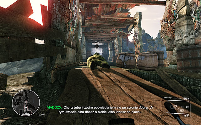 Regardless of which option you choose, you should clear the area in front of you - head to the bridge - Follow Diaz - Act 3 - No Loose Ends - Sniper: Ghost Warrior 2 - Game Guide and Walkthrough