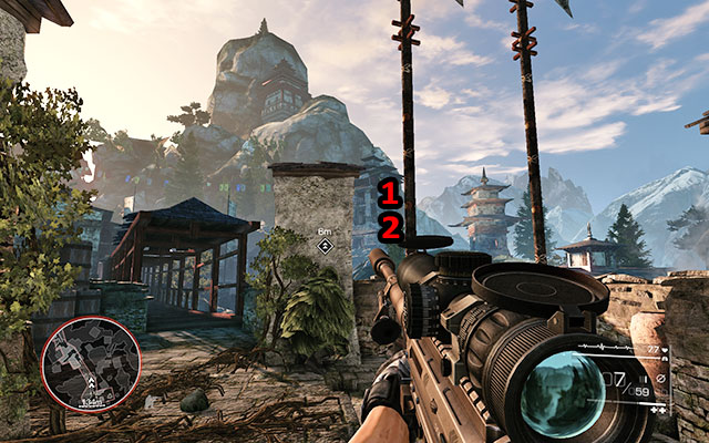 After clearing the area, follow Diaz further up the stairs and afterwards to the right - Blow up the gas tank - Act 3 - No Loose Ends - Sniper: Ghost Warrior 2 - Game Guide and Walkthrough