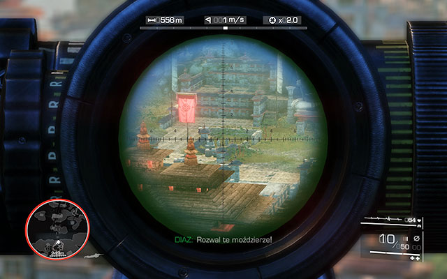 Follow Diaz and you will reach another vantage point - Eliminate the mortar crew - Act 3 - No Loose Ends - Sniper: Ghost Warrior 2 - Game Guide and Walkthrough