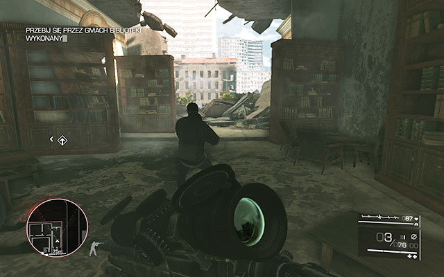 On a table on the right side, inside the library - you will come across two refugees who will be shot by a sniper - Ghost of Sarajevo - Secrets - act 2 - Sniper: Ghost Warrior 2 - Game Guide and Walkthrough