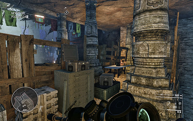 On a table on the first floor, where you have to plant explosives - Burning Bridges - Secrets - act 3 - Sniper: Ghost Warrior 2 - Game Guide and Walkthrough