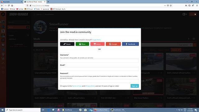 After logging in, you can choose modifications - SnowRunner: Mods - how to use it? - FAQ - SnowRunner Guide
