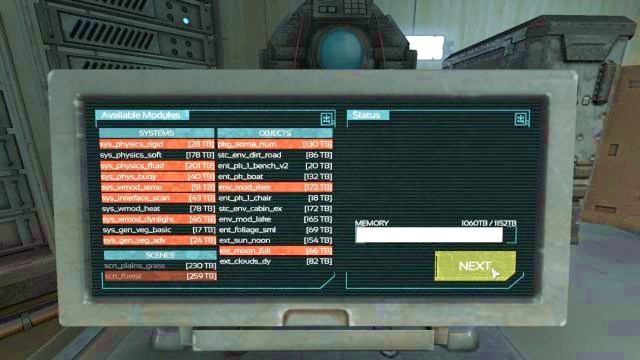 The proper module activation list. - Theta laboratory | Riddles and puzzles of SOMA Game - Riddles and puzzles - SOMA Guide