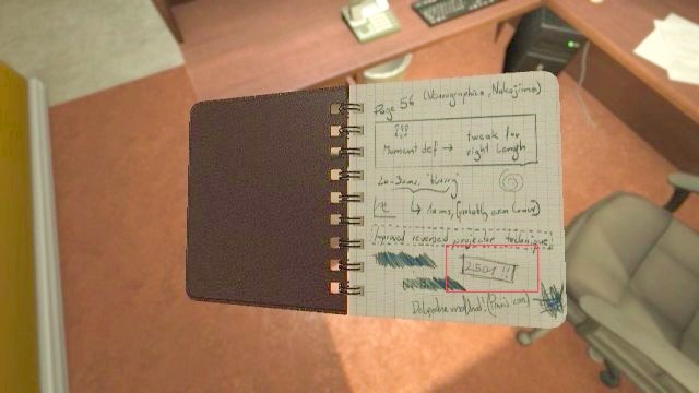 The first hidden hint - access code to the doors. - Subway / David Munshis PACE laboratory | Collectibles in SOMA Game - Collectibles - SOMA Guide