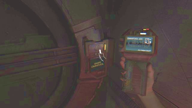 The first usage of the Omnitool. - Awakening | SOMA Game Walkthrough - Walkthrough - SOMA Guide