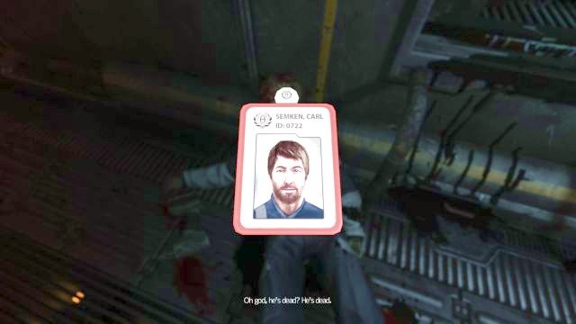 You will find an access code on the workers ID. - Comm station | SOMA Game Walkthrough - Walkthrough - SOMA Guide