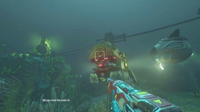 The character must make a difficult choice - he has to shoot down one of the robots. - Delta station | SOMA Game Walkthrough - Walkthrough - SOMA Guide