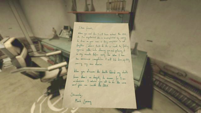 There are a lot of notes such as this one in the area. - Theta station | SOMA Game Walkthrough - Walkthrough - SOMA Guide