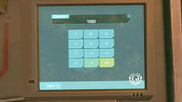 Put the 1050 code in. - Outside Omicron | SOMA Game Walkthrough - Walkthrough - SOMA Guide