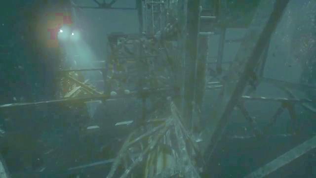 A footbridge leading to the rear entrance of the Omicron station. - Outside Omicron | SOMA Game Walkthrough - Walkthrough - SOMA Guide