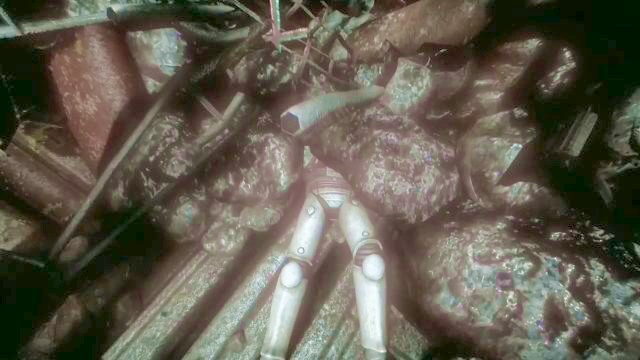 Theres a corpse lying on the route, which can be used for Data Buffer. - On the way to the Tau station | SOMA Game Walkthrough - Walkthrough - SOMA Guide