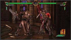 Opponents: Hilde (Strenghten Vertical), Ivy (Auto Counter C), Sophitia (HP Recovery C) - Siegfried - Story - Soul Calibur IV - Game Guide and Walkthrough