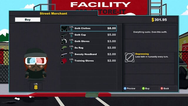 Buy some goth clothes - Gain New Allies - Walkthrough - South Park: The Stick of Truth - Game Guide and Walkthrough