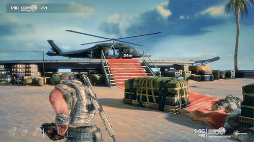 Be careful, because in later phase of the fight you might be attacked by mad knife man and as you probably remember you should kill him before he gets close to you - Chapter XII - Rooftops - p. 2 - Game Walkthrough - Spec Ops: The Line - Game Guide and Walkthrough