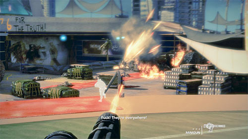 Another group of enemies will appear behind Lugo - Chapter XII - Rooftops - p. 2 - Game Walkthrough - Spec Ops: The Line - Game Guide and Walkthrough