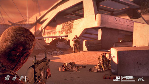 The next task is to get inside the yacht and you can choose holes on the right or on the left side of the yacht - Chapter XIII - Adams - p. 1 - Game Walkthrough - Spec Ops: The Line - Game Guide and Walkthrough