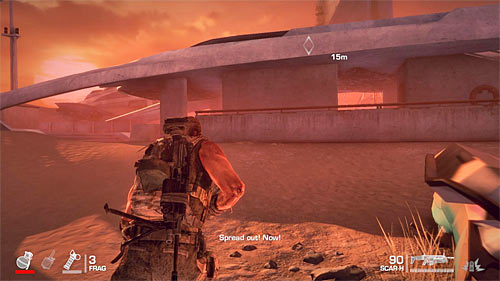 Do not waste too much time for replenishing your supplies (two crates on the left) - Chapter XIII - Adams - p. 2 - Game Walkthrough - Spec Ops: The Line - Game Guide and Walkthrough