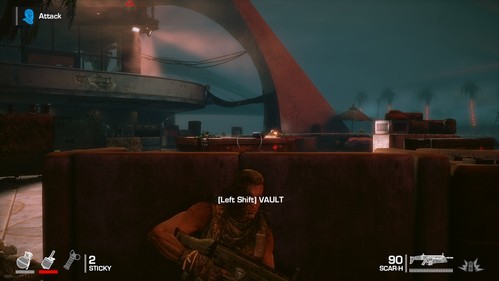 Carefully move towards the courtyard and quickly hide behind the closest cover, because in addition to shooting close enemies, youll have to watch out for two threats - Chapter XIV - The Bridge - Game Walkthrough - Spec Ops: The Line - Game Guide and Walkthrough