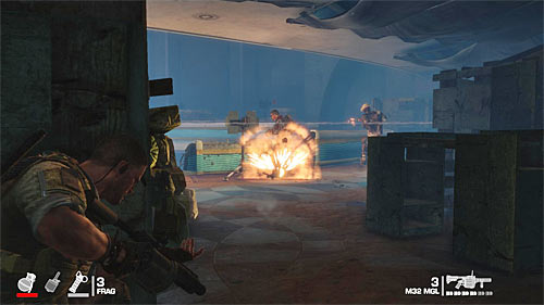 Soon you should approach the stationary gun, which you have to take over - Chapter IV - The Refugees - p. 2 - Game Walkthrough - Spec Ops: The Line - Game Guide and Walkthrough