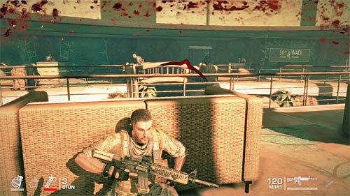 After the fight examine enemies' bodies (you could find M249 SAW among other items) and use the ammo and weapons sheds - Chapter V - The Edge - p. 1 - Game Walkthrough - Spec Ops: The Line - Game Guide and Walkthrough