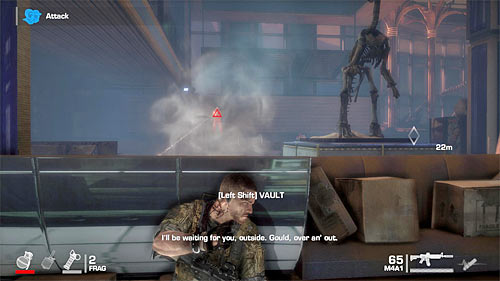 In the next part of your march you should definitely slow down, because in the left corner you'll encounter a machine gun - Chapter VI - The Pit - p. 2 - Game Walkthrough - Spec Ops: The Line - Game Guide and Walkthrough