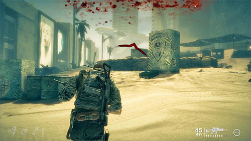 Keep moving forwards, skillfully running between covers and eliminating enemies along your way - Chapter VIII - The Gate - Game Walkthrough - Spec Ops: The Line - Game Guide and Walkthrough