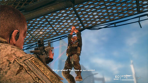 Another variant is to shot a soldier captured for murdering innocent family - Chapter IX - The Road - Game Walkthrough - Spec Ops: The Line - Game Guide and Walkthrough