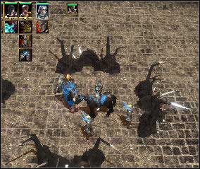 Just next to the palaces gates there is the first Flagpoint (1) - Shal | Chapter: The Rebellion - Chapter: The Rebellion - Spellforce 2: Shadow Wars Game Guide