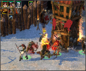 There is a little skirmish waiting for you - destroy the Orc camp - Song Glass | Chapter: The Hunt - Chapter: The Hunt - Spellforce 2: Shadow Wars Game Guide