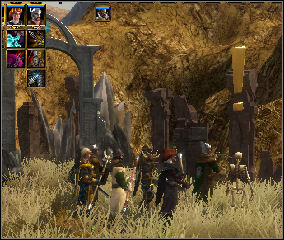 You enter the portal (1) to Crater - Crater | Chapter: The Black Mirror - Chapter: The Black Mirror - Spellforce 2: Shadow Wars Game Guide