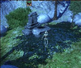 The situation seems a little suspicious - there is only one Skeleton waiting for you - Sevenkeeps (2) | Chapter: The Catapults of Underhall - Chapter: The Catapults of Underhall - Spellforce 2: Shadow Wars Game Guide