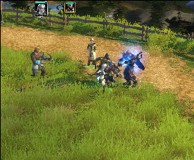 Next to the portal you face doctor Mauser (17) - Rushwater Downs (2) | Chapter: Nightsong and the Message for the King - Chapter: Nightsong and the Message for the King - Spellforce 2: Shadow Wars Game Guide