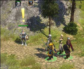 Next to the portal there is Gertbrandt standing - Sevenkeeps | Chapter: Nightsong and the Message for the King - Chapter: Nightsong and the Message for the King - Spellforce 2: Shadow Wars Game Guide