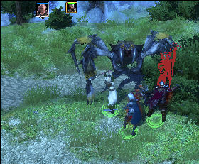 Just next to the towns main gate there is a lair of mighty Sister Silverweb - Sevenkeeps | Chapter: Nightsong and the Message for the King - Chapter: Nightsong and the Message for the King - Spellforce 2: Shadow Wars Game Guide